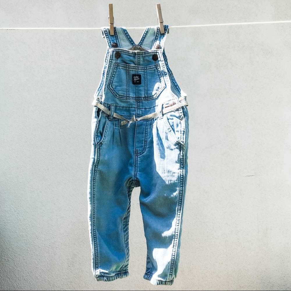 Baby B’Gosh FancyBow Denim Overalls-12 mo